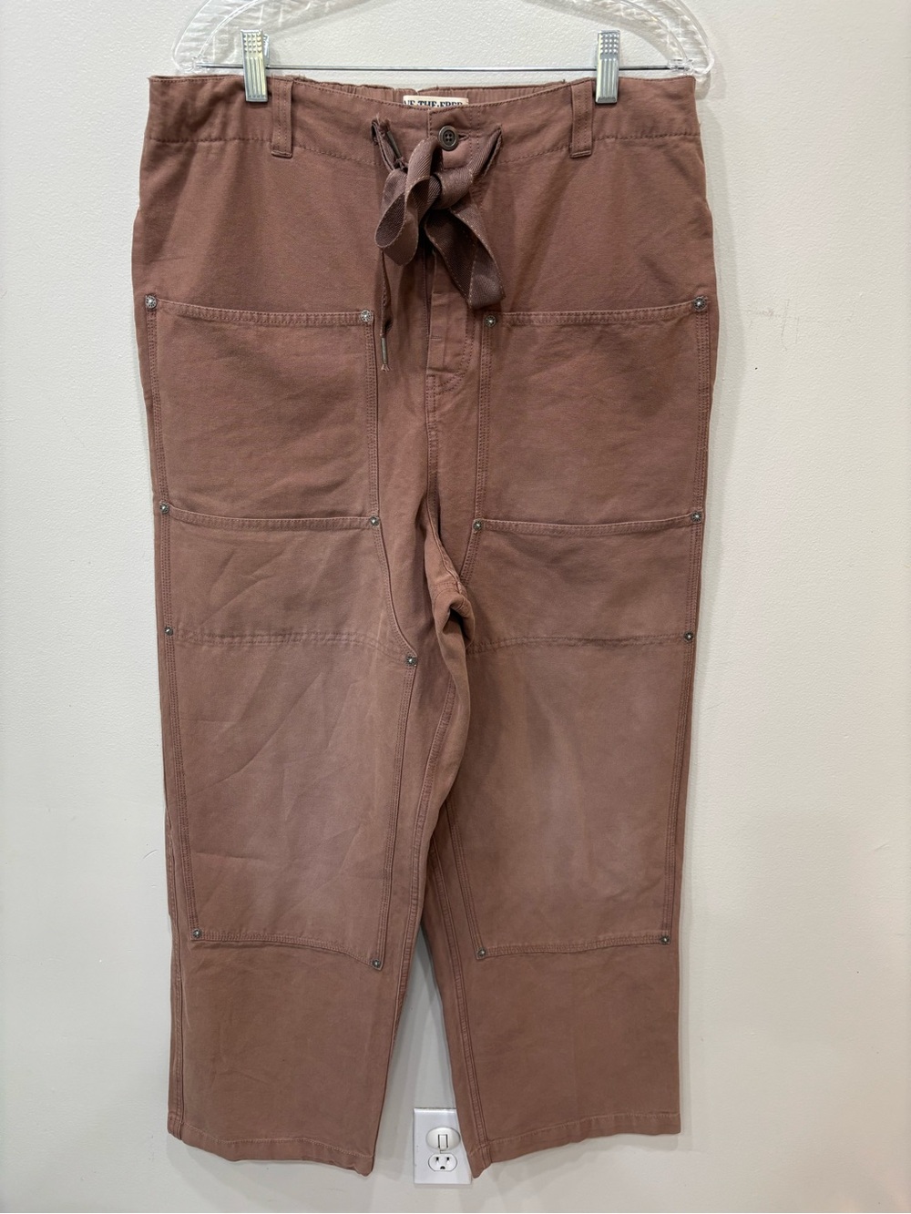 We The Free People Faded Carpenter Hayden Pull On Pants Women’s Size Large